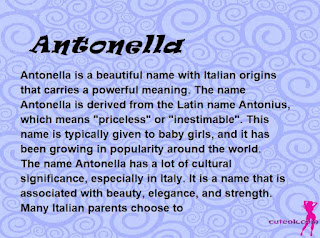 meaning of the name "Antonella"
