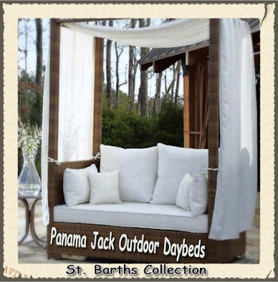 Panama Jack Outdoor St. Barths Daybed with Cushion, Wooden Outdoor Daybeds, Outdoor Daybeds, Outdoor Patio Daybeds, Wooden Daybeds, Outdoor Wooden Daybeds, Wooden outdoor day beds, Modern wooden daybed,