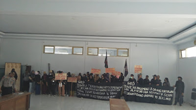 GRD Bersama 69 Pekerja Demo Desak Disnaker Provinsi Sul-Sel Keluarkan Nota Pemeriksaan 