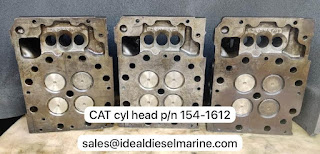 OEM Cat Marking 154-1612 cyl head OEM for 35series New Qty 3pcs also con rod new 1pc and governor new1pc recon OR by cat 1pc worldwide delivery