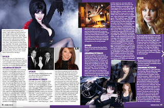 Elvira interview in Spoiler Magazine Octorber 2020 pages 30 and 31