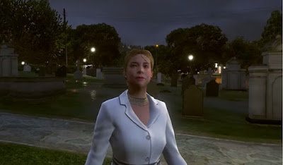 GTA V Vinewoods Cemetery Ghost