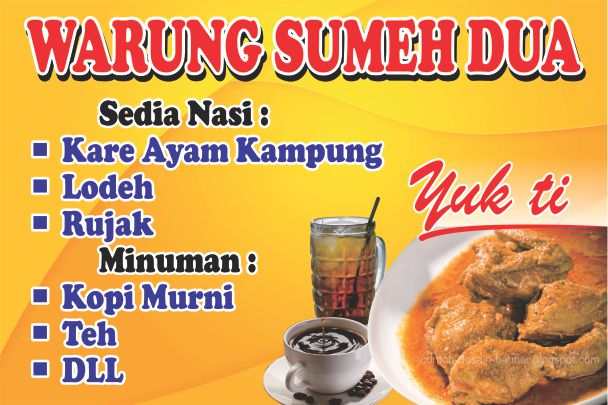 Spanduk Warung Makan Sederhana Sumeh Dua