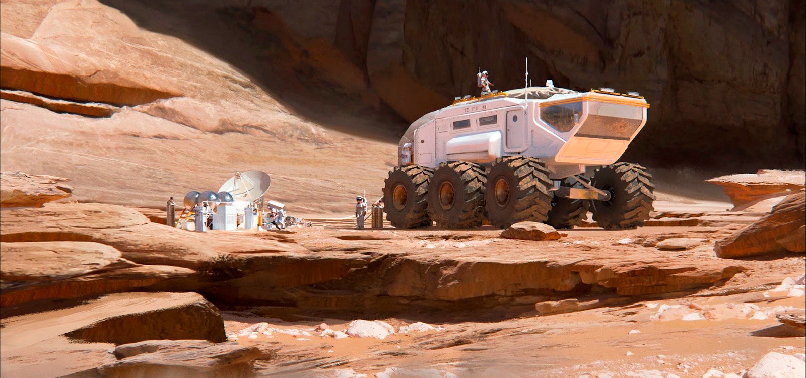 Mars rover by Florent Lebrun