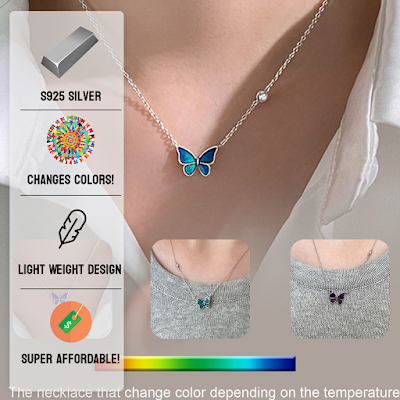 Silver Butterfly Necklace