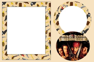 Pirates of the Caribbean Free Printable Invitations, Labels or Cards.