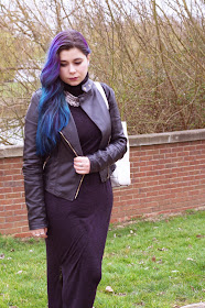 Maxi Dress High Neck Grunge OOTD