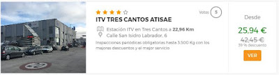  ITV Tres Cantos ATISAE ITV Barata