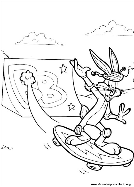 Desenhos do Pernalonga para Colorir – Bugs Bunny para Imprimir