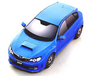 Subaru Impreza WRX STI Car Papercraft 