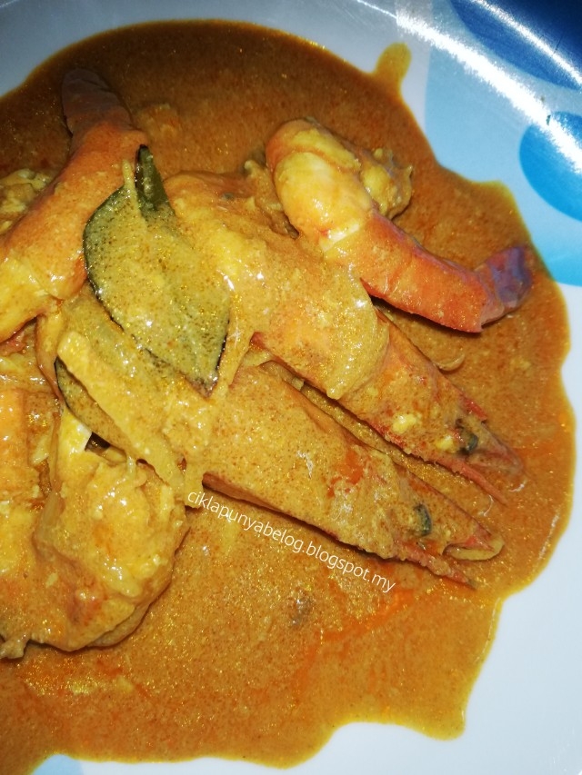 Resepi mudah kari udang kuah kaw pekat melekat cara cikla.