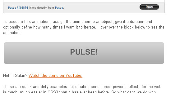 CSS3 Animation Will Rock Your World by Jonathan