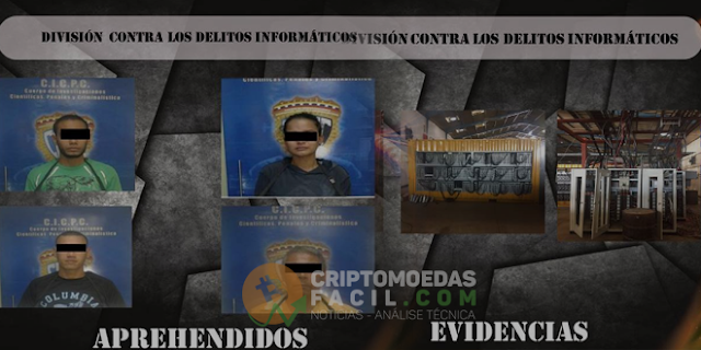 Polícia Venezuelana aprende 4 pessoas por "Violar às leis do país" por cometer roubo de eletricidade e fraude cibernética.