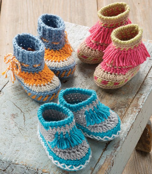 Baby Moccasins Crochet Pattern