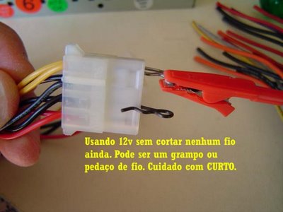 como fazer um carregador de bateria 12v com fonte atx pc 13 8v 