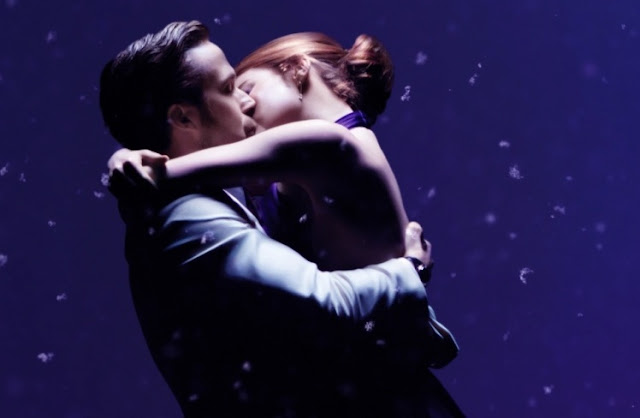 La La Land, Emma Stone, Ryan Gosling, Kiss