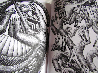 Phlegm comics, book, reading, street art,  crocodile 