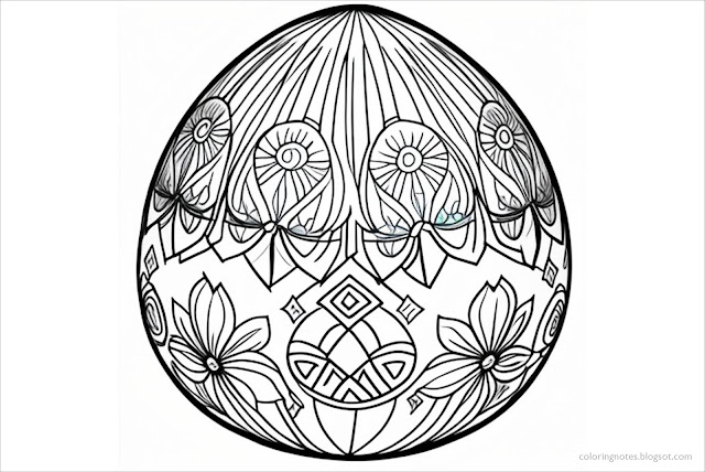 Free, Printable, Easter, Egg, Coloring, Pages, Free Printable Easter Egg Coloring Pages