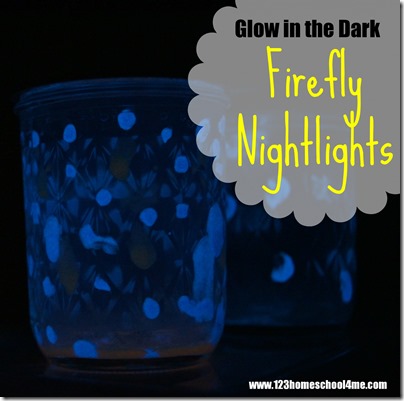 Glow in the Dark Kids Activity - Firefly Nightlight