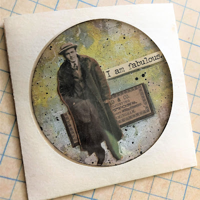 Sara Emily Barker Artist Trading Coins and Booklet Tutorial Tim Holtz Distress Oxide Sprays https://sarascloset1.blogspot.com/2019/03/artist-trading-coins-and-booklet-with.html 11 a