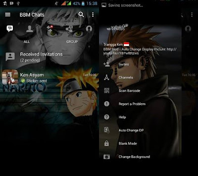 Download Bbm Kode Mod Naruto v3.3.1.24 Apk.