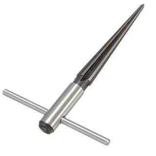 1/8" -1/2" Taper T Handle Reamer Plastic Wood Metal Punch 6 Fluted Bridge Pin Hole hown - store