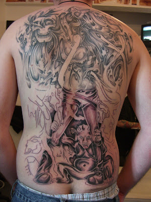 Back Piece Tattoo 2012 men