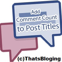 How To Add Comment Counter to Post Header Titles in Blogger 