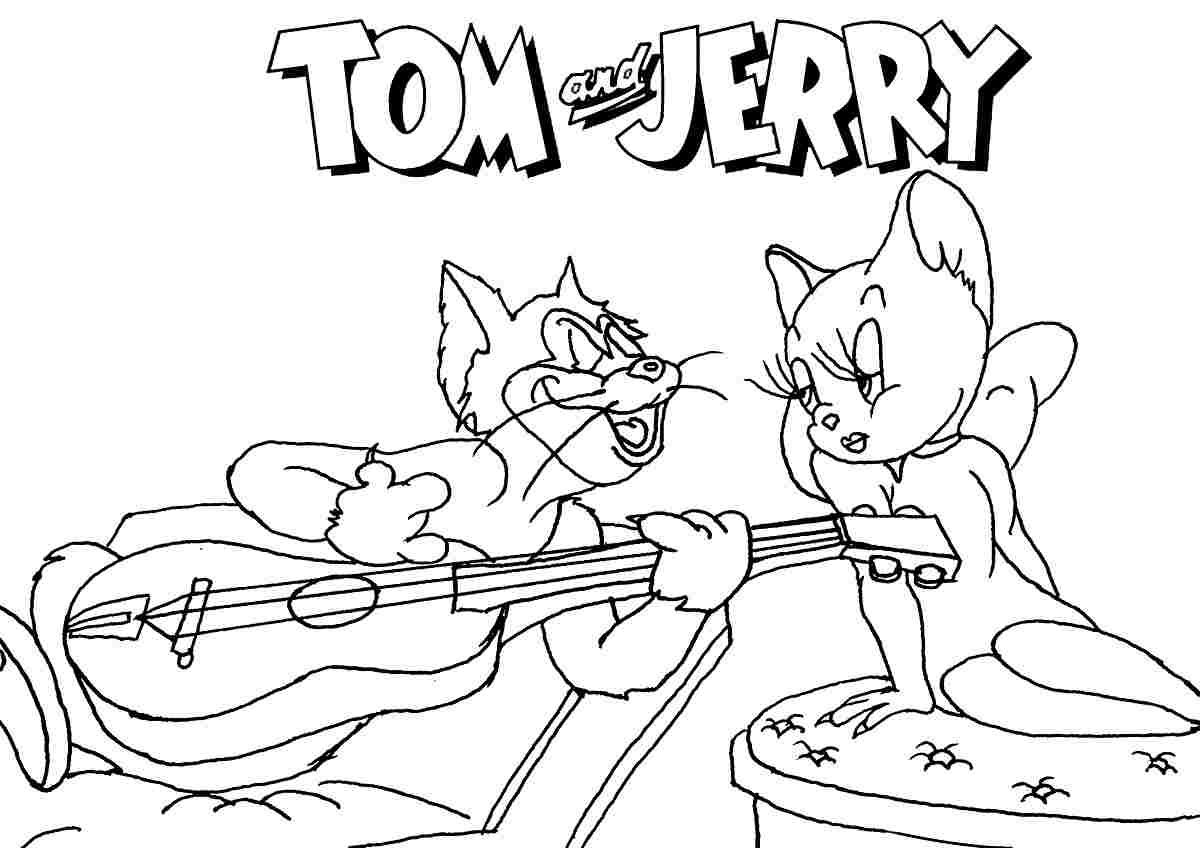 10 Mewarnai Gambar Tom And Jerry