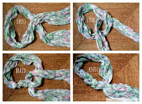 braided scarf tutorial, scarf tutorial