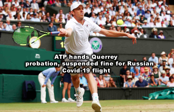 ATP hands Querrey probation, suspended fine for Russian Covid-19 flight