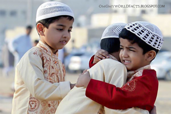 hugging of muslim boys