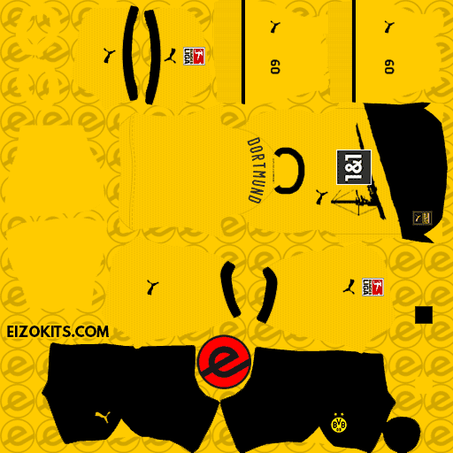 Borussia Dortmund Kits 2023-2024 Released By Puma - DLS23 Kits (Home)