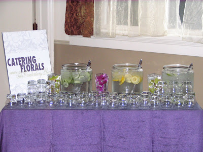  Orleans Wedding Reception Venues on The Drink Station Featured Three Different Flavors Of Water And