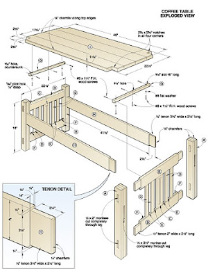 wood plans for coffee table