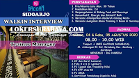 Walk In Interview di Mie Gacoan Surabaya Agustus 2020