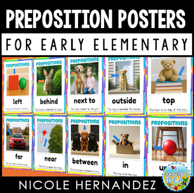 Teach Prepositions with Visual Posters in Your Classroom