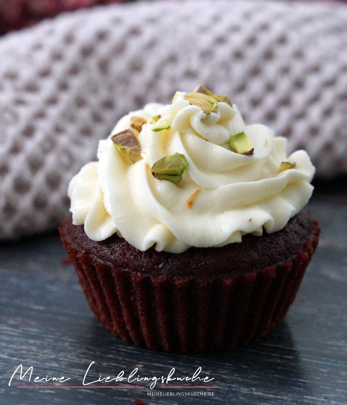 Vegane Red Velvet Cupcakes mit roter Bete