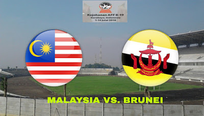 Live Streaming Malaysia vs Brunei Kejohanan AFF B-19 6.7.2018