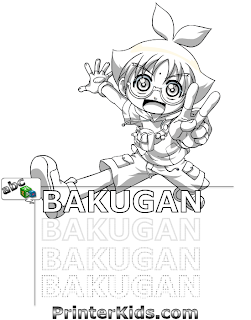 Printable coloring pages of Bakugan Battle Brawlers