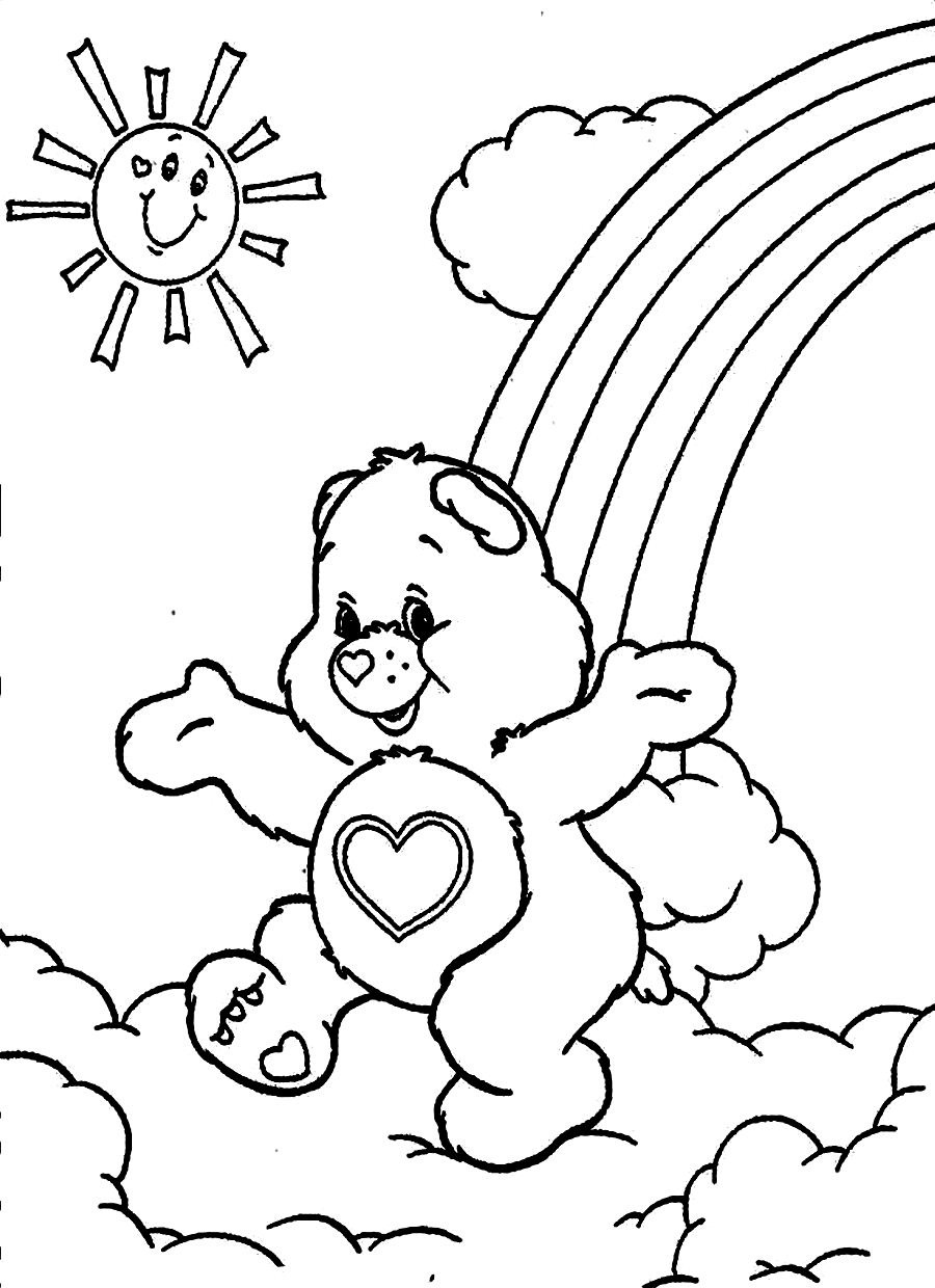 Source Cute Bear Coloring Page Cartoon