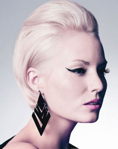 Glam Slicked Back Hair Style 2013