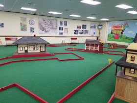 Indoor minigolf at Funspot New Hampshire. Photo by Adam Lueb, November 2018