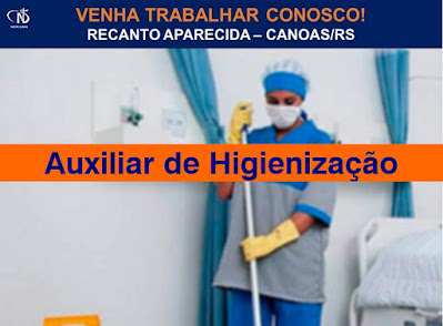 Vaga para Auxiliar de Higienização em Canoas