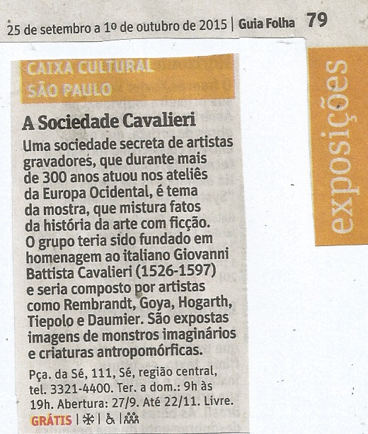 A SOCIEDADE CAVALIERI | GUIA DA FOLHA | FSP