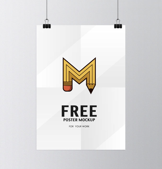 PSD Hanging Poster Mockup