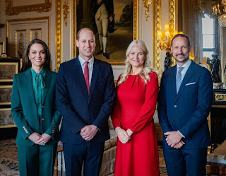 Prince and Princess of Wales meet Norwegian royals