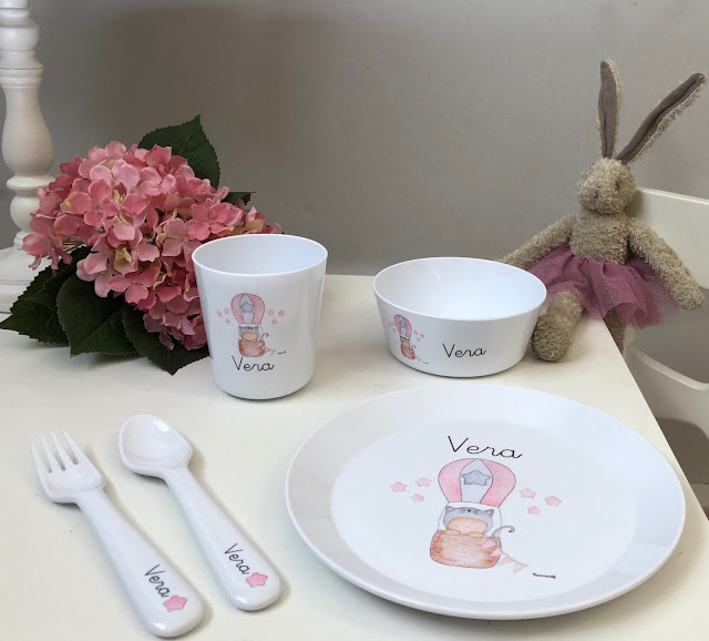 Vajillas infantiles personalizadas , para bebés y niños