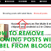 How To Remove "Showing Posts With Label" From Blogger