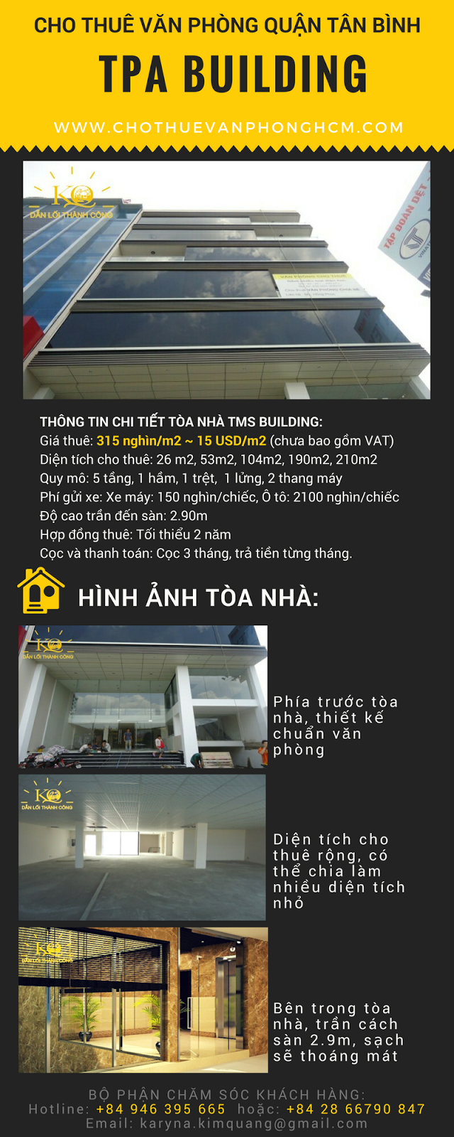 Cho thuê văn phòng quận Tân Bình TPA building